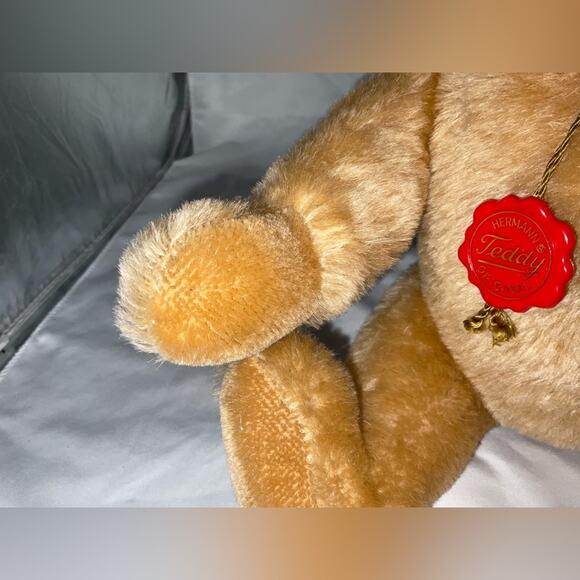 VTG EUC ORIGINAL HERMANN TEDDY BEAR WOOL COTTON JOINTED LIMBS MADE IN W GERMANY - Picture 11 of 13